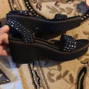 Marni studded, wedged heels.